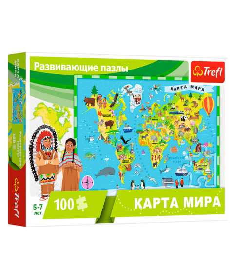 TF Puzzle "100 Educational - World Map"(ru)